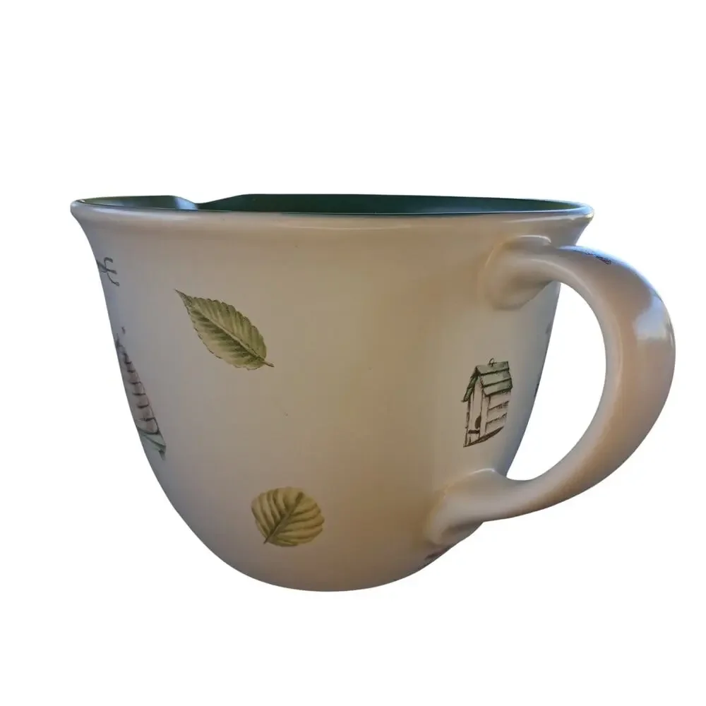 Pfaltzgraff Naturewood Batter Bowl Oversize with Handle and Pouring Spout